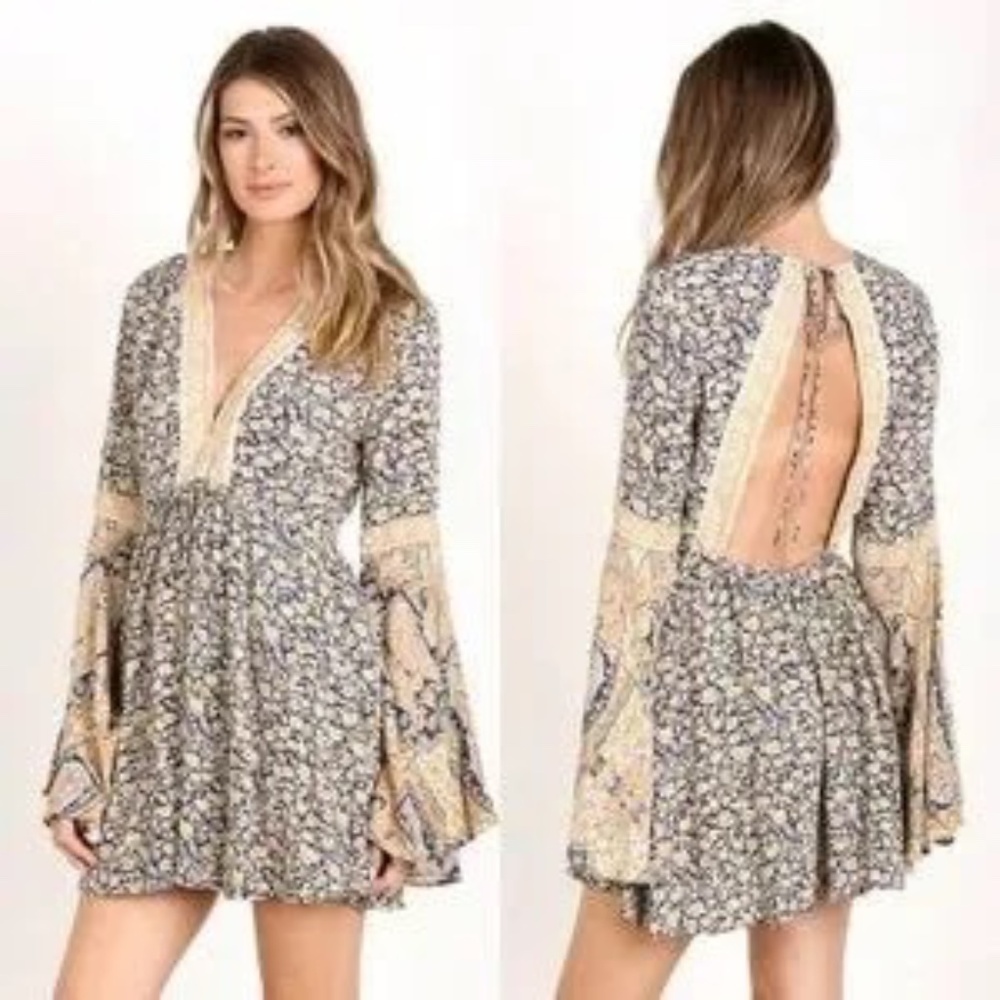 Free People Multicolor Romper, Medium